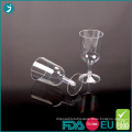 Disposable Plastic Wine Glasses 6oz Clear PS
